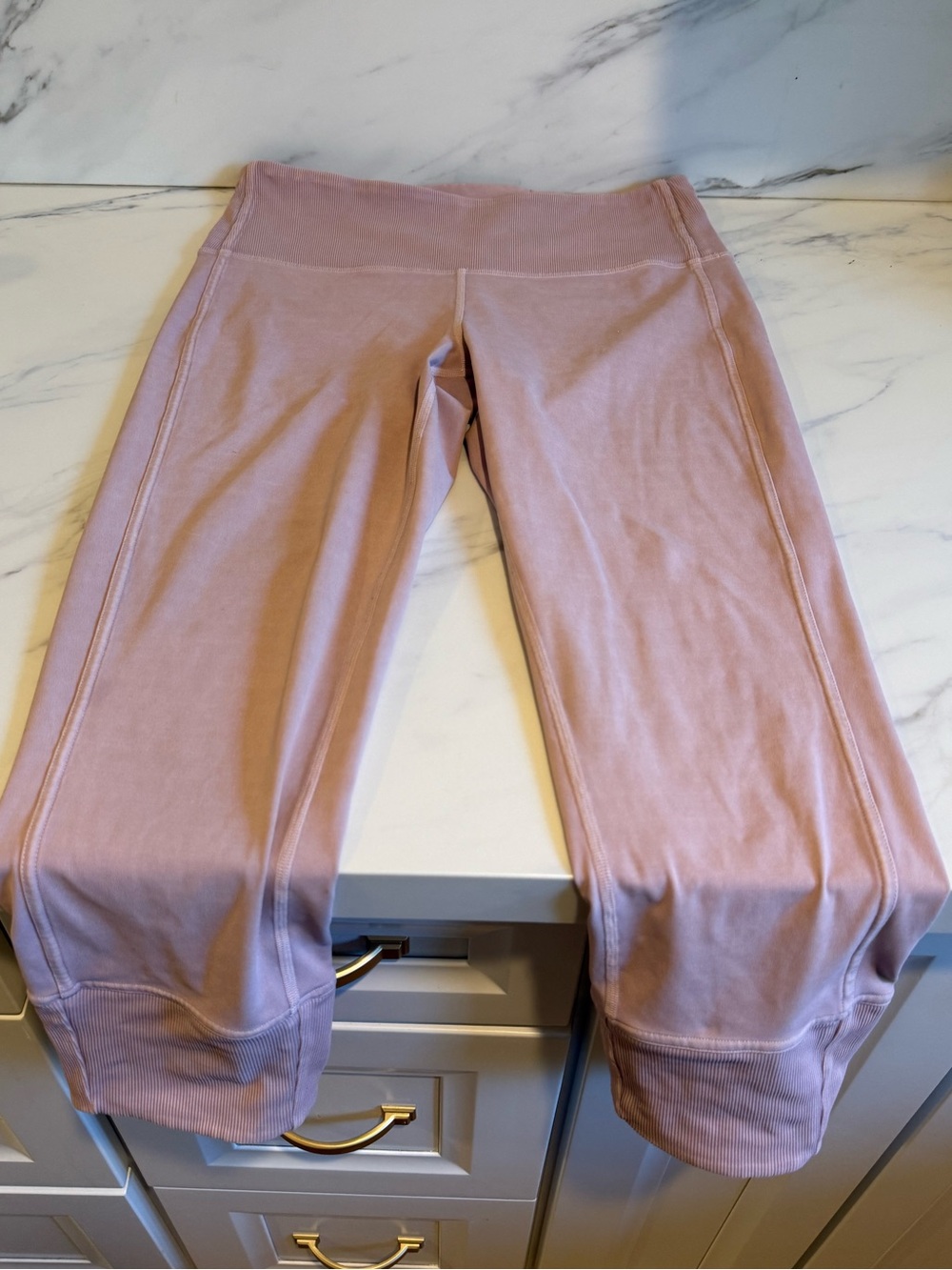 Light pink soft high waisted leggings